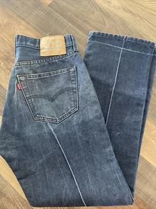 Levi's 501 Gold Metallic Weft Jeans STF Raw Stiff Glam actual size 29 - Picture 1 of 24