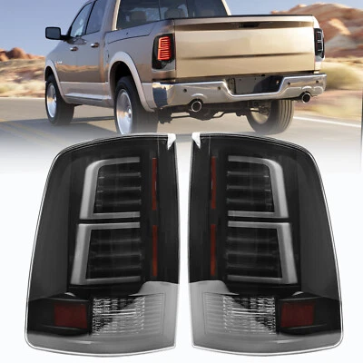 Full LED Tail Lights Smoke Brake Lamps For 2009-2018 Dodge Ram 1500/2500/3500 - Image 1 of 4