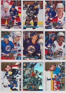 🔥 9 Winnipeg Jets NHL Cards Lot Teemu Selanne Keith Tkachuk Phil Housley - Bild 1 von 2