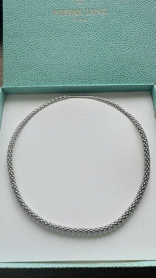Pierre Lang Himbeerkette Rounder Kette Halskette 43 cm Silber RH w. neu - Bild 1 von 3