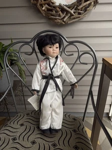Duck House Porcelain Doll Asian Boy Japanese Martial Arts - Picture 1 of 8