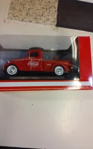 Coca Cola 1937 Ford Pickup Maßstab 1:24 Die Cast Metall Motor City Classics - Bild 1 von 8