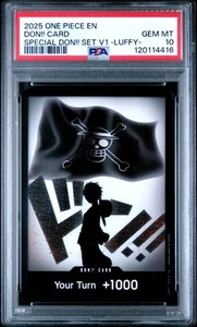 DON!! Card Luffy Special DON!! Set Vol. 1 One Piece Promo Foil PSA 10 (416) - Picture 1 of 2