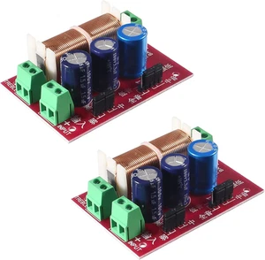 2Pcs 400W Adjustable Speaker Crossover 2 Way Treble/Bass 2 Unit Audio Frequency - Picture 1 of 12