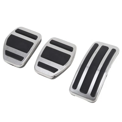 Repose-pieds manuel pour Peugeot 208 2013-2018, acier inox, argenté - Photo 1/4