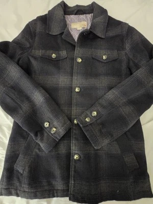 Cazadora Utex para hombre M negra gris a cuadros 60 % lana forro acolchado cálido Foto 1 de 4