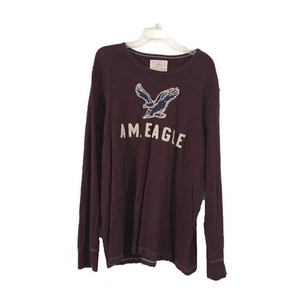 American Eagle Herren Langarmhemd Burgund XXL - Bild 1 von 6