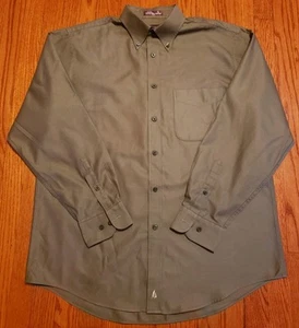 Nordstrom Shirt Mens Large Long Sleeve Button Down Olive Green - Picture 1 of 7