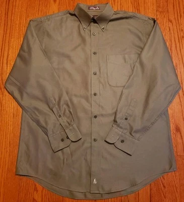 Nordstrom Shirt Mens Large Long Sleeve Button Down Olive Green - Image 1 of 4