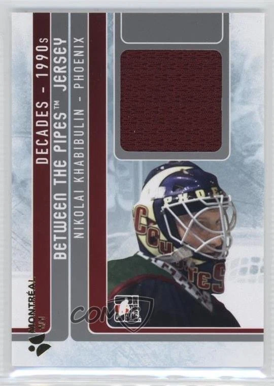 2013-14 ITG Decades 1990s Silver Montreal Card Show 1/1 Nikolai Khabibulin 2a8 - Image 1 of 3