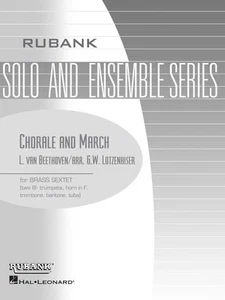 Beethoven Chorale and March for Brass Sextet Contest Sheet Music Rubank Book - Picture 1 of 1