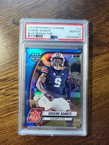 2024 Bowman U Chrome #73 Eugene Asante rifrattore blu/199 PSA 10 - Foto 1 di 3
