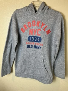 Old Navy Brooklyn NYC, Sudadera con Capucha, XXL, Gris, Excelente Estado - Imagen 1 de 3