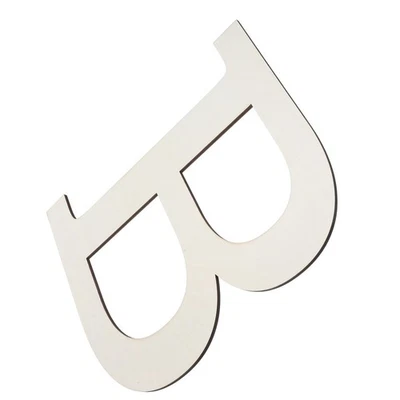  Lettere in legno 11,63 pollici Grande lettera in legno B Forme ritagli Vuoti - Immagine 1 di 4