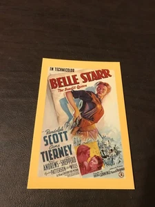 PELÍCULA SIN PUBLICAR POSTAL 4 X 6 - BELLE STARR - LA REINA BANDIDA........RANURA 184 - Imagen 1 de 2