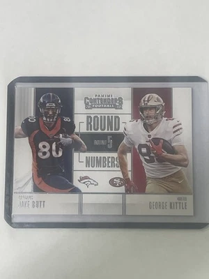 2017 Contenders Round Numbers George Kittle Jake Butt #RN-20 RC - Image 1 of 2