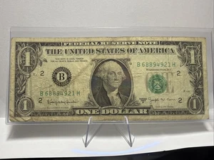 1963 B $1 Barr Federal Reserve Note One Dollar Bill New York Nice Condition - Picture 1 of 6