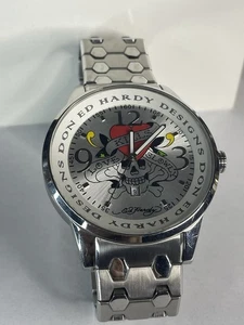 Reloj de cuarzo Ed Hardy Love Kills Slowly Jumbo redondo 45 mm de Christian Audiger - Imagen 1 de 7