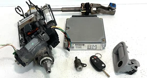2001 Jaguar X-Type Auto ECU, Steering Column ,1 Key, Barrel, Door Lock OEM - Picture 1 of 10