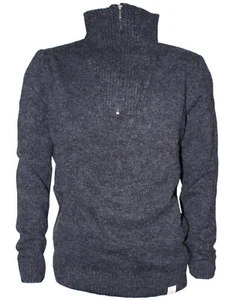 Suéter de punto Mustang para hombre con cremallera Troyer cuello alto - Imagen 1 de 1