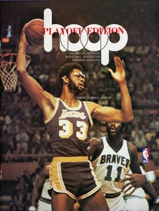 1976-77 NBA PLAYOFFS GOLDEN STATE WARRIORS vs. LOS ANGELES LAKERS GAME 2 PROGRAM - Picture 1 of 1