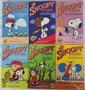 Set: 6 Australian Peanuts Snoopy Stars Comic Strip Books - Nice Editions 1988 - Picture 1 of 3