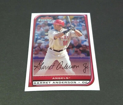2008 Topps Bowman Chrome #125 Garret Anderson, Anaheim Angels - Image 1 of 2