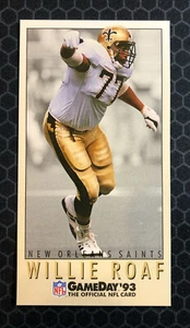 π 1993 Fleer Gameday Football #77 - Willie Roaf - Rookie Rc - Saints π - Foto 1 di 2
