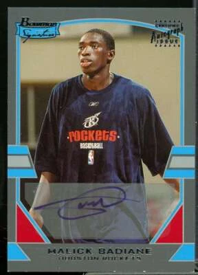 Malick Badiane Rookie Card 2003-04 Bowman Signature Edition Silver #69  - Image 1 of 2