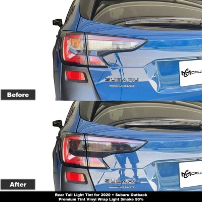 Crux Motorsports Rear Tail Light Tint Light Smoke 50% for 20-25 Subaru Outback - Image 1 of 3