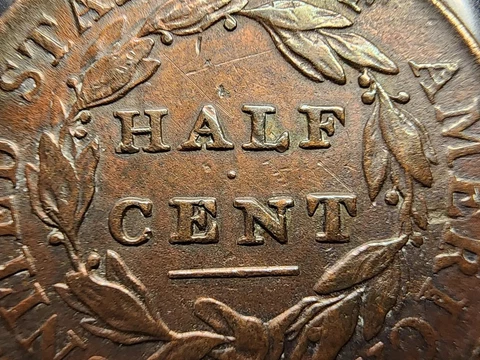 1809 Classic Head Half Cent Struck Off Center With 45⁰ Reverse Die Rotation Cover