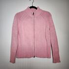 Marks & Spencer Pink Zip Up Cozy Sweater Girls Size UK 12 - US 8