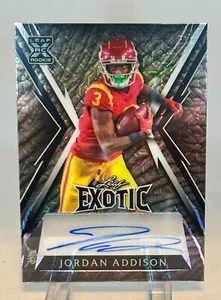 2023 Leaf Exotic Elephant Mojo Jordan Addison XRC Auto Minnesota Vikings /7 - Picture 1 of 2