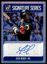 2018 Donruss Signature Series Ozzie Albies Rookie Auto Atlanta Braves #SS-OA
