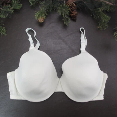 Warners Bra Size 40C White Padded Underwire Adjustable Clasp Back - Image 1 of 4