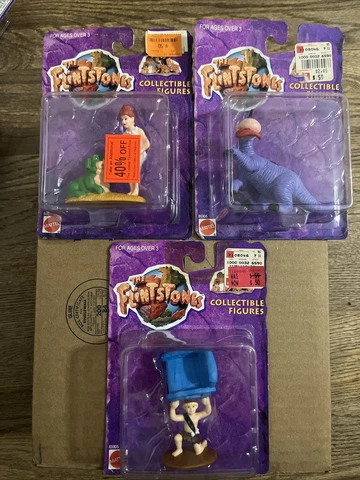 Lot Of 3 1993 Mattel | Flintstones The Movie | Action Figures | BamBam & Barney Cover
