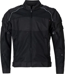Kaze Mesh Jacket Lightweight and Breathable Motorcycle Riding Jacket Black XLG - Picture 1 of 2