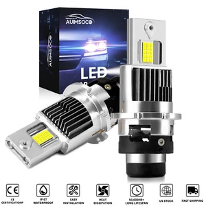 2X D2S D2R LED Headlight Bulb Replace HID Xenon Super White 6000K Conversion Kit - Picture 1 of 10
