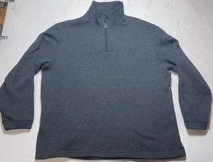 Mens Haggar In Motion Natural Stretch Pullover Jacket - Size 2X - Black/Blue - Picture 1 of 5