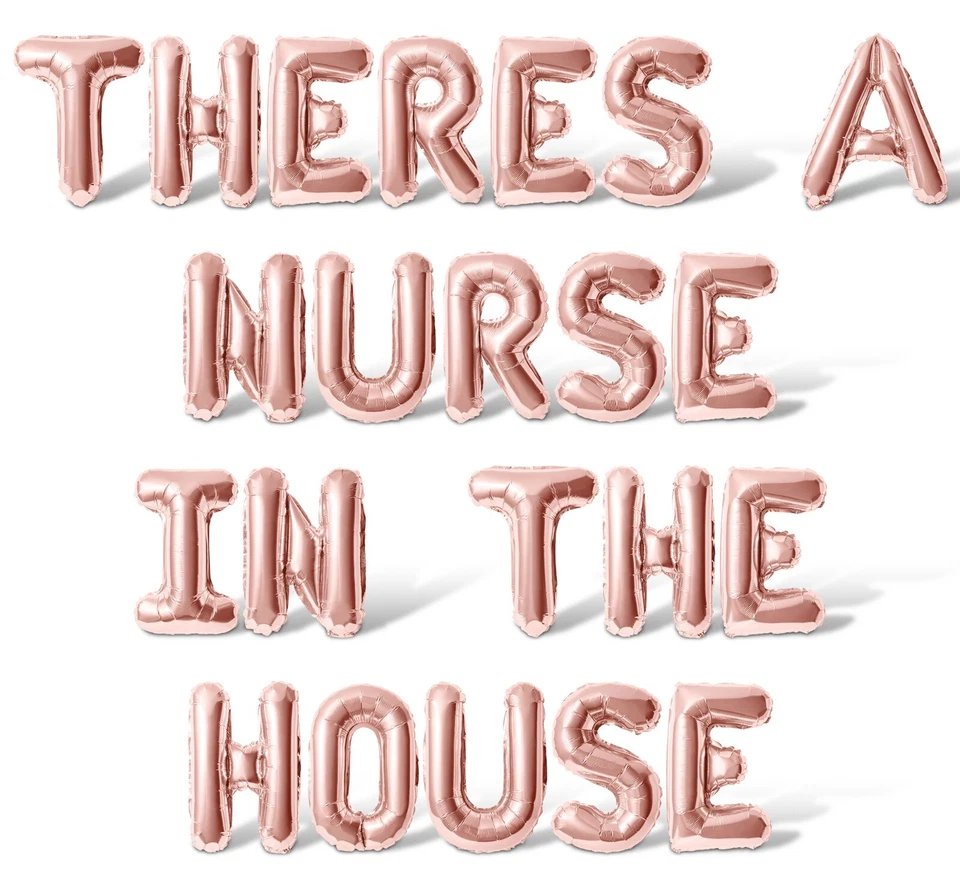 THERES A NURSE IN THE HOUSE 信气球横幅-毕业日派对装饰 — 第 1/4 张图片
