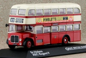 ST Helens AeC Regent V - rosso/crema - Atlas 1:76 - Foto 1 di 6