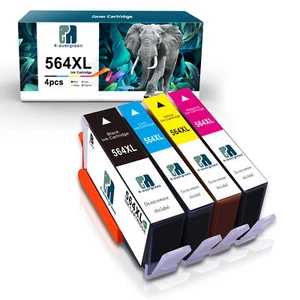 4PK New 564XL Ink Cartridge for HP Photosmart 6510 6520 7510 7520 5520 5510 - Picture 1 of 6