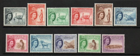 Somaliland Protectorate - SG# 137 - 148 (less 145) MH/MLH (few rems)-Lot 1122281 Cover