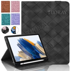 For Samsung Galaxy Tab A9+ A8 S9 FE Tablet Flip Leather Wallet Stand Case Cover - Picture 1 of 78