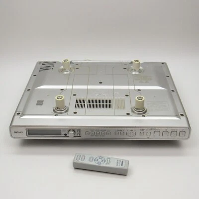 Sony Under the Cabinet Clock Radio & Remote AM/FM CD ICF-CD553RM Works Mounting - Image 1 of 4