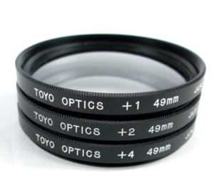 Toyo Optics +1 +2 +4 49mm Camera Filter Lens - Picture 1 of 5
