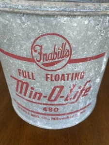 Vintage Frabill's Min-O-Life Full Floating Minnow Bait Bucket Milwaukee - Picture 1 of 7
