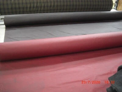 Gewachste Baumwollstoffe 6 Unzen weinrot + 8 Unzen rotes Wachs Meterware günstige Auflösung GROSSPACKUNG - Bild 1 von 4