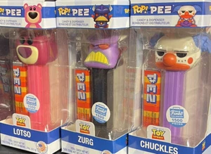 Toy Story Funko Pop Pez LE 1500 Pcs Lotso Zurg Chuckles Candy & Dispenser - Picture 1 of 8
