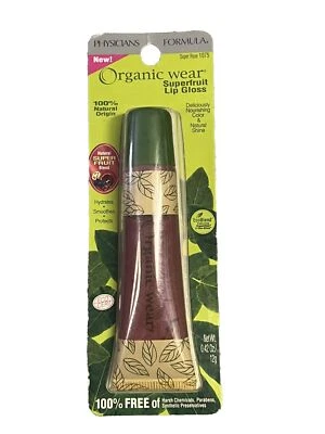Physicians Formula Organic Wear Superfruit Lip Gloss # 1075 Super Rose (1) NOS - Image 1 of 2